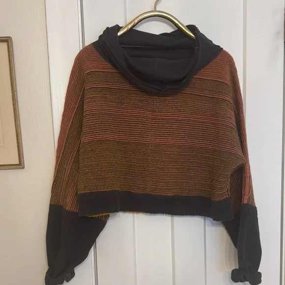 Free People Multicolor Striped Cowl Neck Sweater - Picture 2 of 16